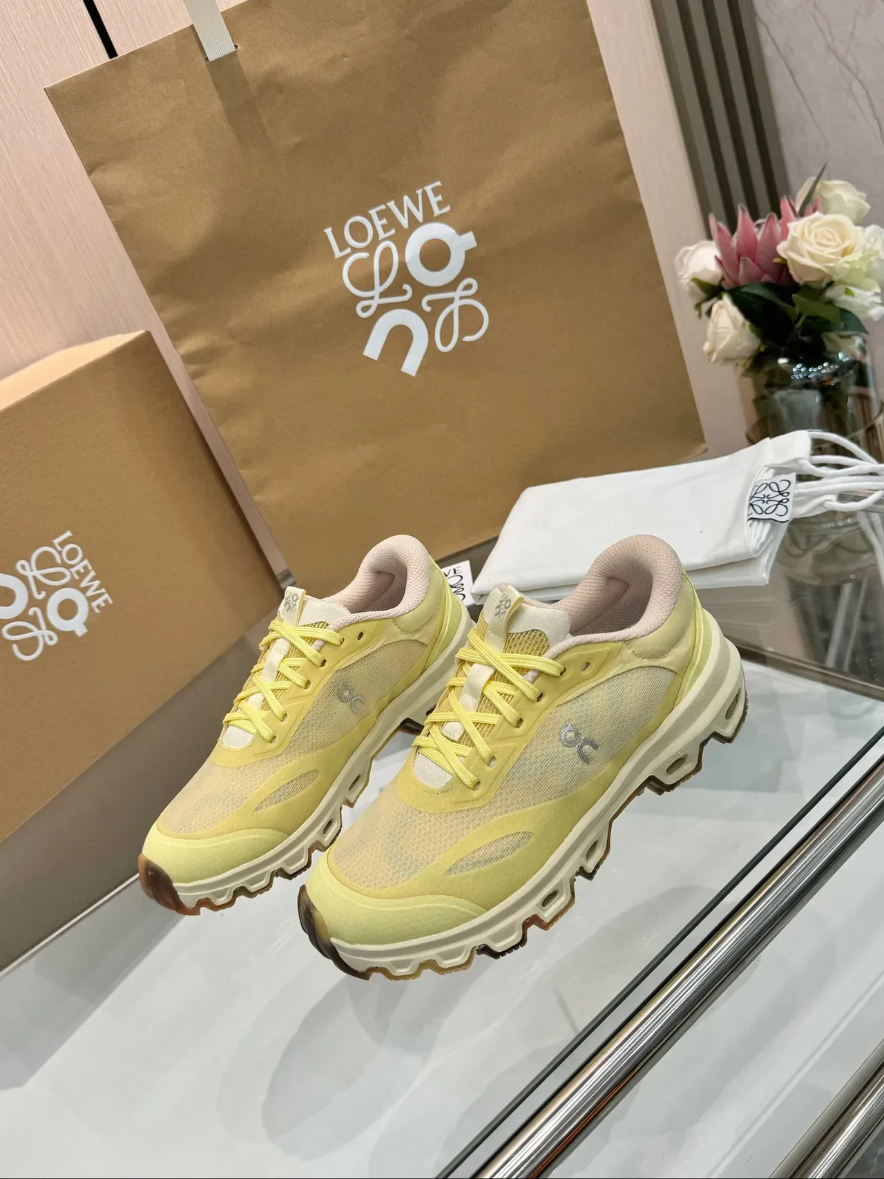 Loewe Flow Runner 2.0 Jaune Pâle Chaussures Lifestyle 3