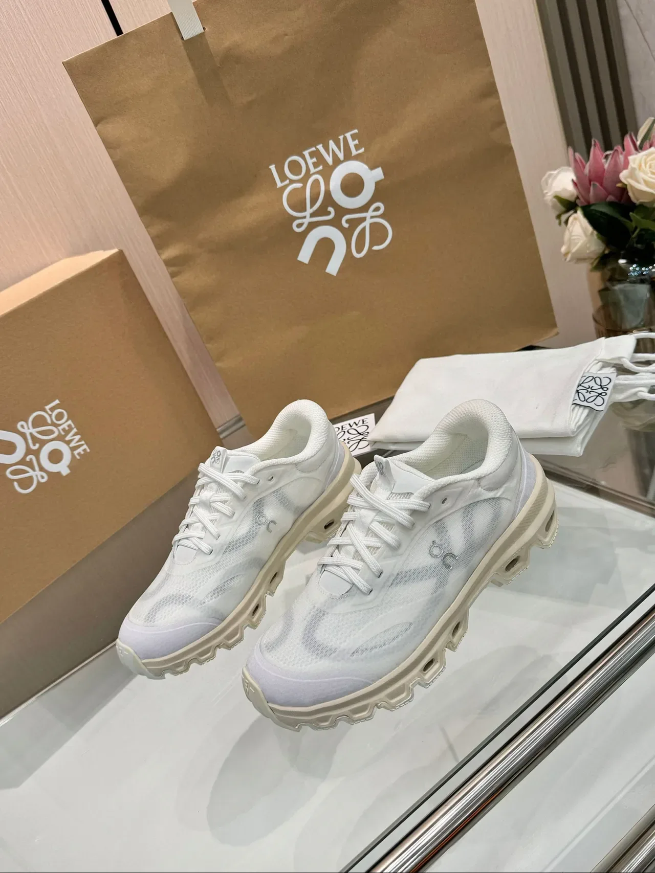 Loewe Flow Runner Zapatillas Lifestyle Blancas 2