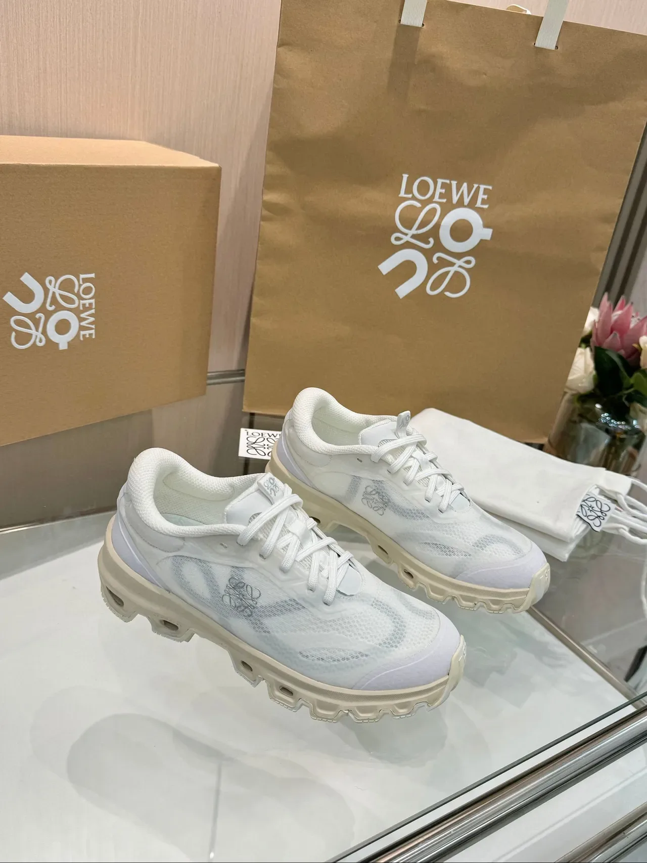 Loewe Flow Runner Zapatillas Lifestyle Blancas 9