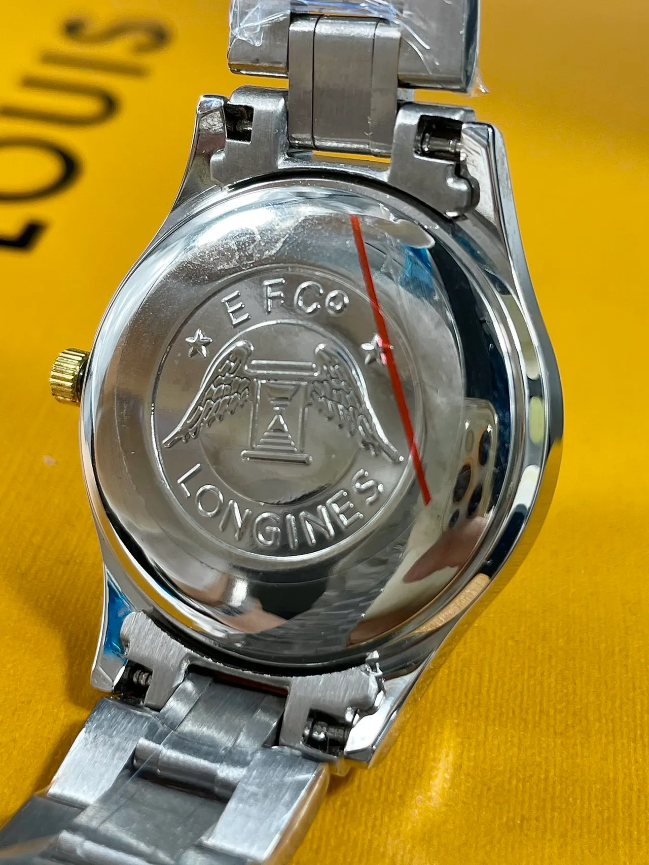 Longines Black Gold Two-Tone Stainless Steel Guilloché Dial Quartz Watch 2