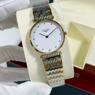 Longines DolceVita White Dial Two-Tone Quartz Watch