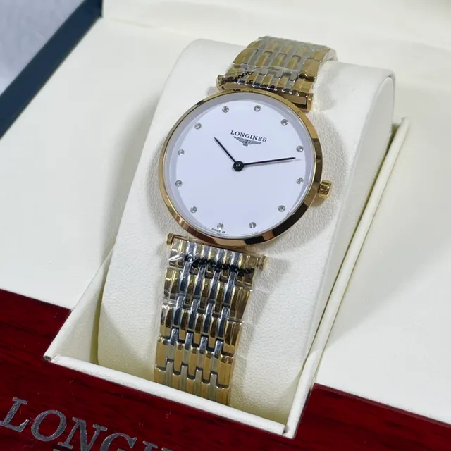 Longines DolceVita Esfera Blanca Dos Tonos Cuarzo Reloj 2