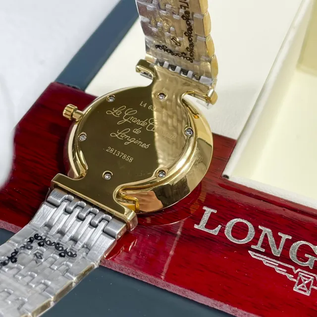 Longines DolceVita Esfera Blanca Dos Tonos Cuarzo Reloj 5