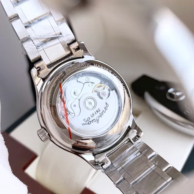 Longines Master Collection Moon Phase Silver Tone Mechanical Watch 3