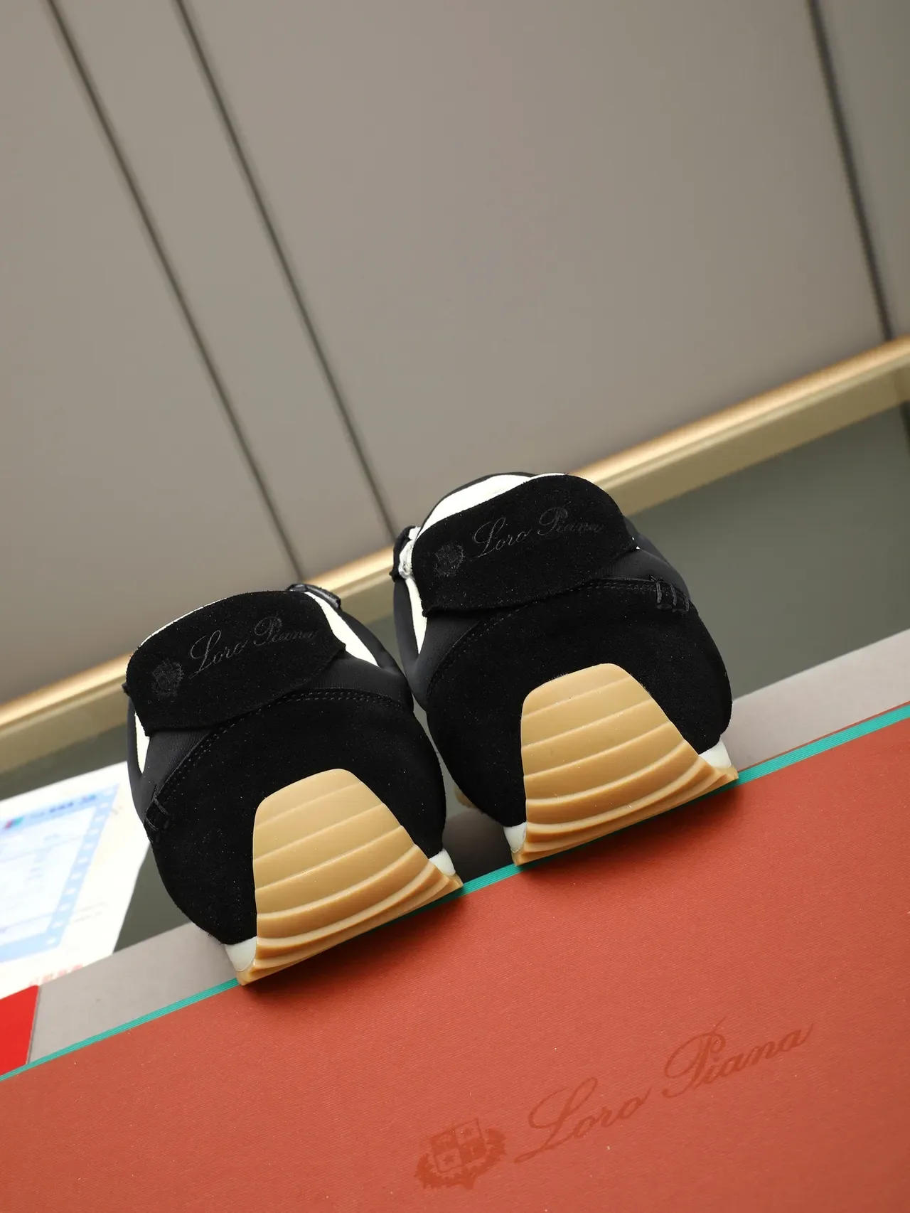 Loro Piana Black Suede and Nylon Lifestyle Sneakers 4