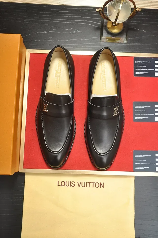 Louis Vuitton Black Leather Slip-On Loafer 5