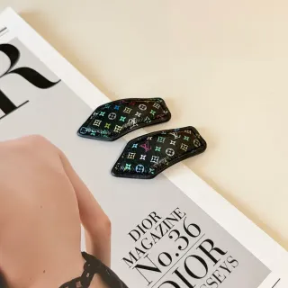 Louis Vuitton Joyería Negro Multicolor Monogramado Brillante