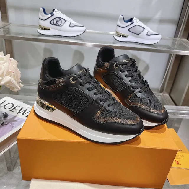 Louis Vuitton Black White Monogram Canvas Overlay Sculpted Midsole Lifestyle Sneakers 2