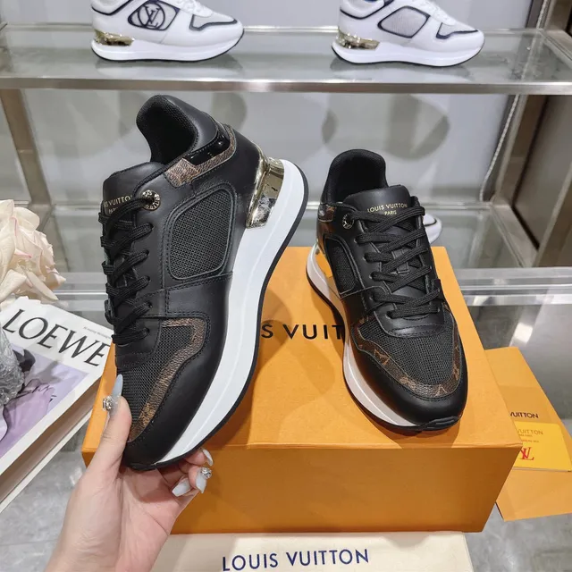 Louis Vuitton Black White Monogram Canvas Overlay Sculpted Midsole Lifestyle Sneakers 5