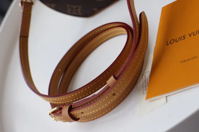 Louis Vuitton बादामी बेज सर्कुलर मिनी सिल्हूट मोनोग्राम कैनवास सैडल बैग 7