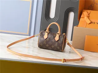 Louis Vuitton Brown Beige Structured Top-Handle Monogram Canvas Tote Bag 17