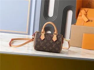 Louis Vuitton Brown Beige Structured Top-Handle Monogram Canvas Tote Bag 19