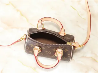 Louis Vuitton Brown Beige Structured Top-Handle Monogram Canvas Tote Bag 20