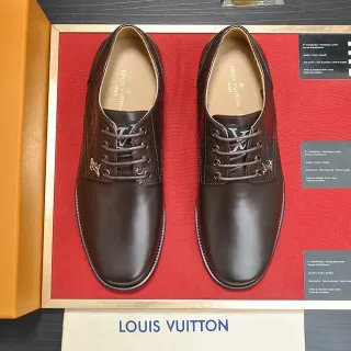 Louis Vuitton Brown Cap-Toe Oxford Shoes