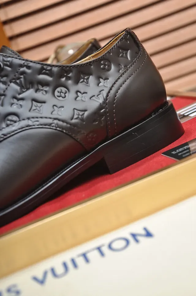 Louis Vuitton Zapatos Oxford Marrón Punta de Acero 2