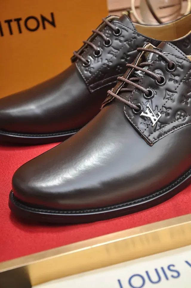 Louis Vuitton Zapatos Oxford Marrón Punta de Acero 3