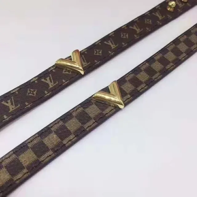 Louis Vuitton Brown Gold Monogram Canvas Damier Ebène Checkerboard Belt 3