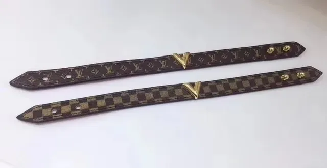 Louis Vuitton Brown Gold Monogram Canvas Damier Ebène Checkerboard Belt 7