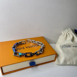 Louis Vuitton Chain Bracelet Iridescent Multicolor Metal Bracelet