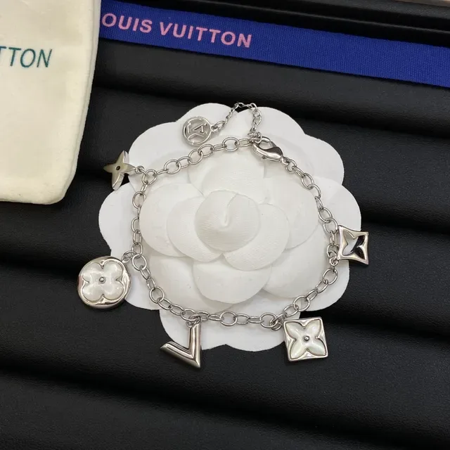 Louis Vuitton Charm Bracelet Gold Silver Chain-Link Bracelet 5