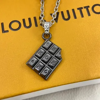Louis Vuitton Chocolate Bar Pendant Necklace