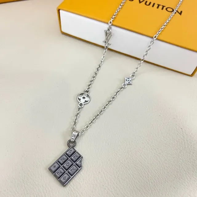 Louis Vuitton Chocolate Bar Pendant Necklace 2