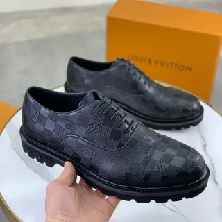 Louis Vuitton Damier Check Cap-Toe Oxford Shoes