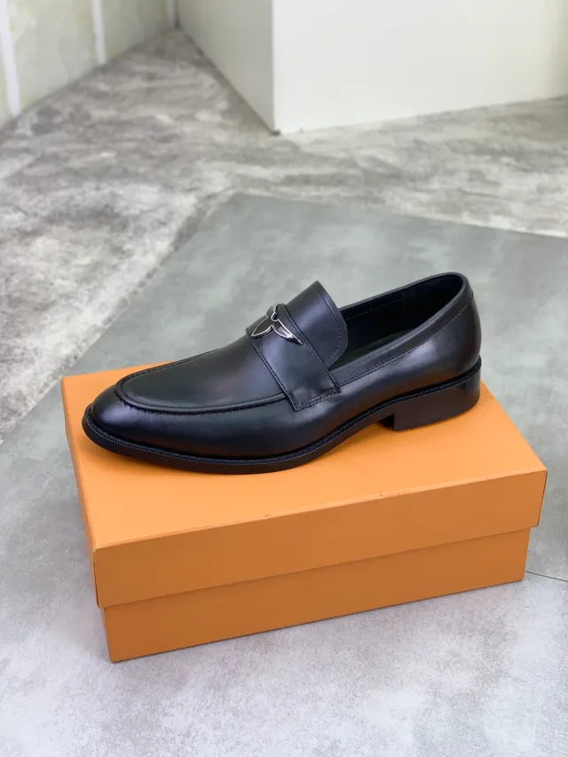 Louis Vuitton Eagle Loafer Black Leather Penny Loafer 4