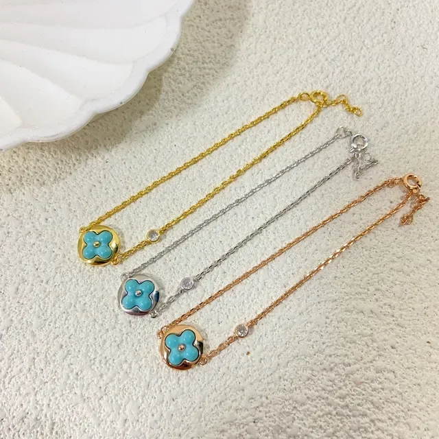 Louis Vuitton Flower and Monogram Star Enamel Charm Bracelets 4