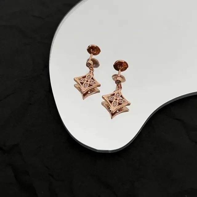 Louis Vuitton Geometric Motif Dangling Earrings 2