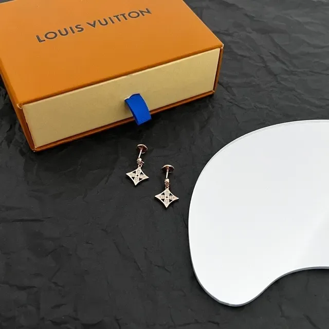 Louis Vuitton Geometric Motif Dangling Earrings 4