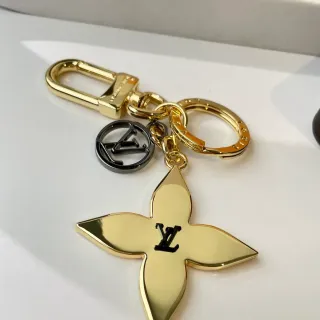 Louis Vuitton سوار ذهبي أسود معدن مصقول مينا مونوغرام