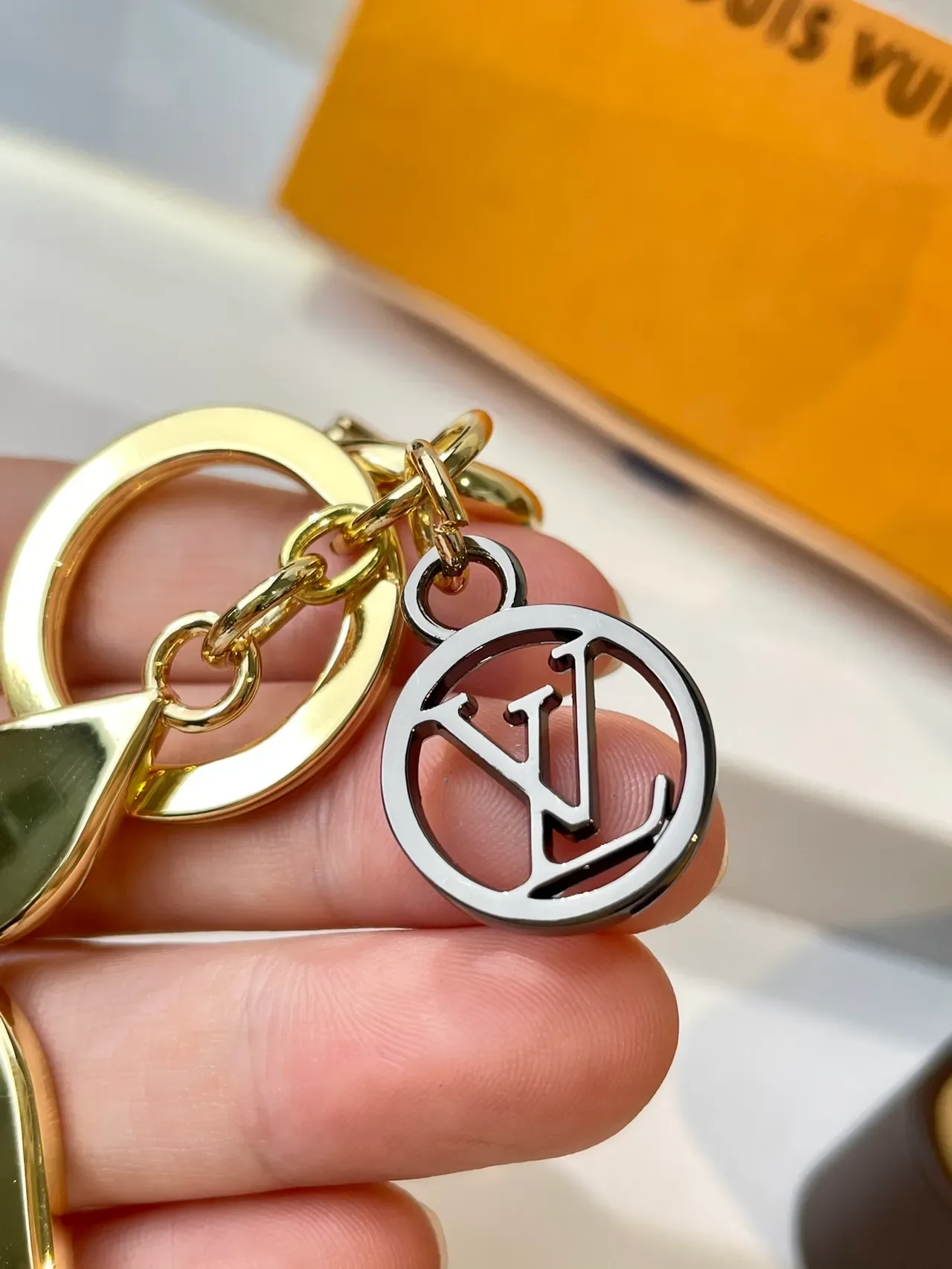 Louis Vuitton Gold Black Polished Metal Enamel Monogram Bracelet 3