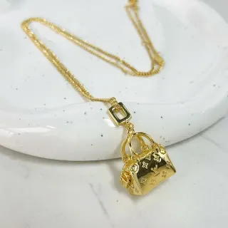 Louis Vuitton Gold Monogrammed Necklace