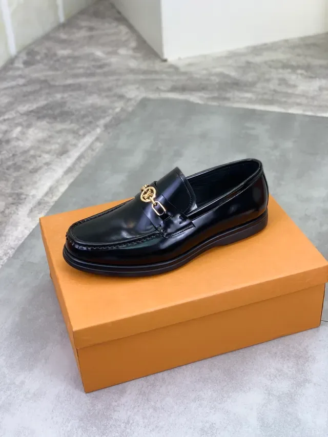Louis Vuitton Horsebit 1955 Loafer Black Patent Leather Loafer 4