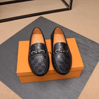 Louis Vuitton Horsebit Loafer 黑色棋盘格皮革乐福鞋