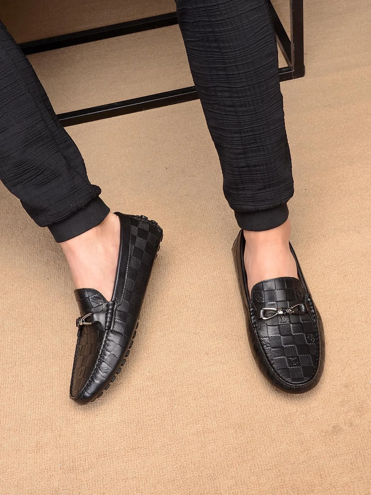Louis Vuitton Horsebit Loafer Noir damier cuir loafers 3