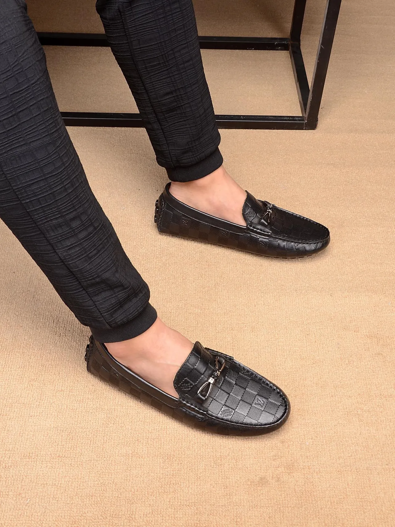 Louis Vuitton Horsebit Loafer Noir damier cuir loafers 4