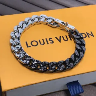 Pulsera Louis Vuitton Iconic Curb Link dos tonos Monograma