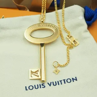 Louis Vuitton Key Pendant Gold-Tone Necklace