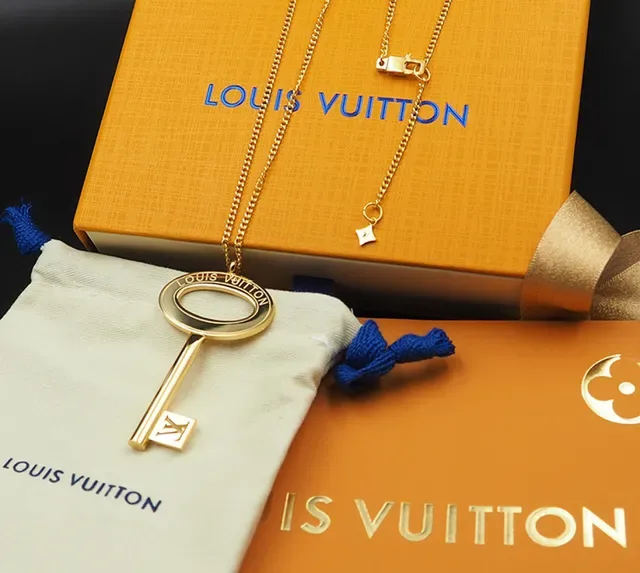 Louis Vuitton Key Pendant Gold-Tone Necklace 2