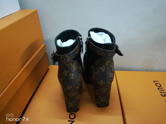 Louis Vuitton Le Cagole Black Leather Ankle Boots 3