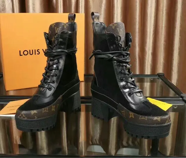Louis Vuitton Le Cagole Black Monogram Canvas Flamingo Patch Ankle Boots 3
