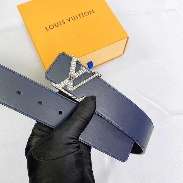 Louis Vuitton LV Initiales Navy Leather Belt 2