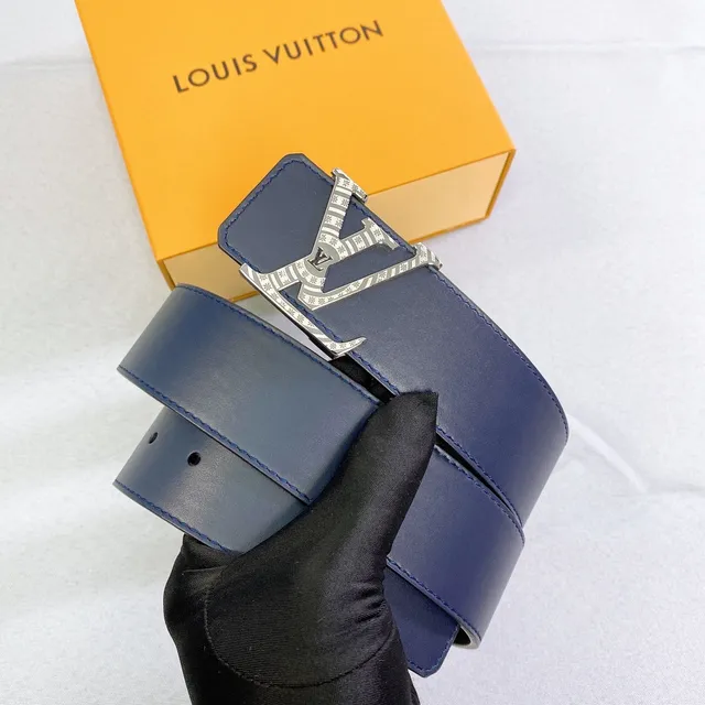 Louis Vuitton LV Initiales Navy Leather Belt 5