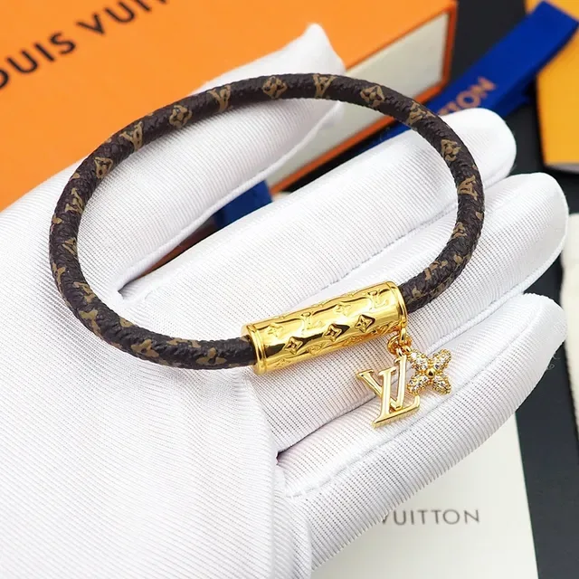 Louis Vuitton LV PUSH Monogram Brown and Gold Bracelet 6