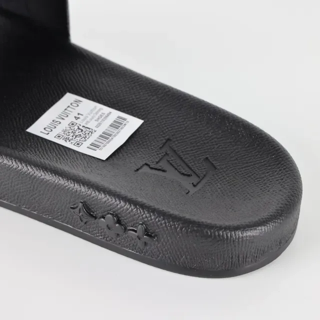 Louis Vuitton LV Slide Silver Monogram Strap Slippers 4