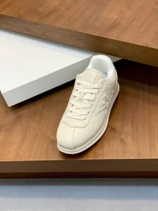 Louis Vuitton LV Trainer Beige Smooth Leather Low-Top Lifestyle Sneakers 5