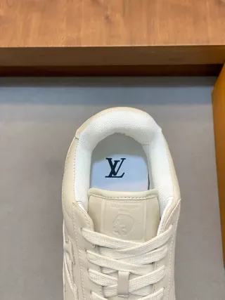 Louis Vuitton LV Trainer Beige Smooth Leather Low-Top Lifestyle Sneakers 7
