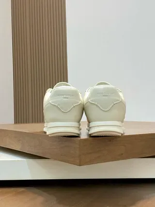 Louis Vuitton LV Trainer Beige Smooth Leather Low-Top Lifestyle Sneakers 8